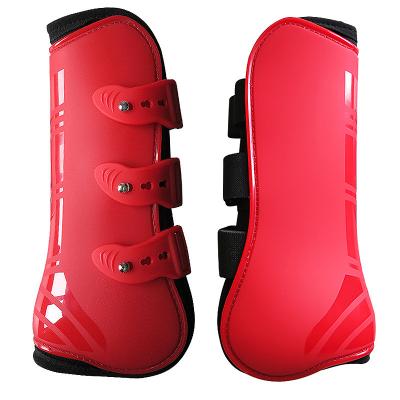 China PU 1 Set 4legs Horse Neoprene Tendon Boots Jumping Horse Leg Protection Boots for sale