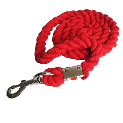 China Cotton Reinforce Horse Cotton Lead Rope Good Strength Horsing Rein Durable Equestrian Equipment for sale