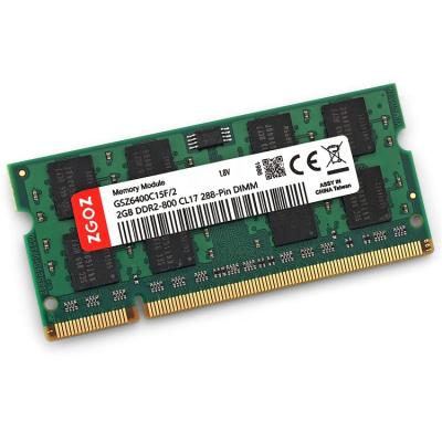 China Laptop RAM 667/800mhz SODIMM PC-5300 PC6400 204-Pin Best Cheapest Cost RAM DDR2 2GB for sale