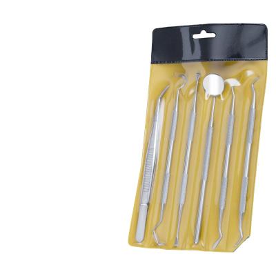 China Wholesale Reusable Dental Dentist Prepared Tool 6 Pieces Stainless Steel Mirror Tooth Care Set Dental Kit for sale