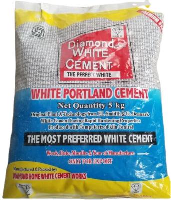 China Chinese supplier of high quality and low price super fast hardening white cement 42.5 SMALL BAG 5KG price for sale