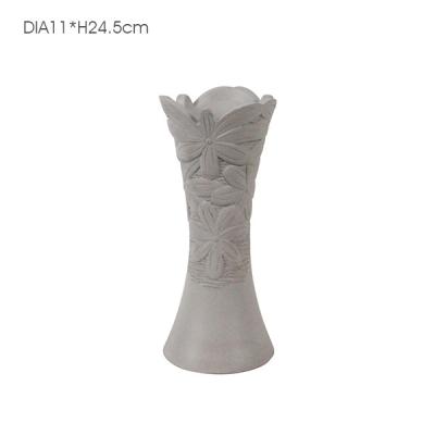 China Outdoor Tall Handmake Concrete Vase Lightweight For Wedding Centerpieces for sale