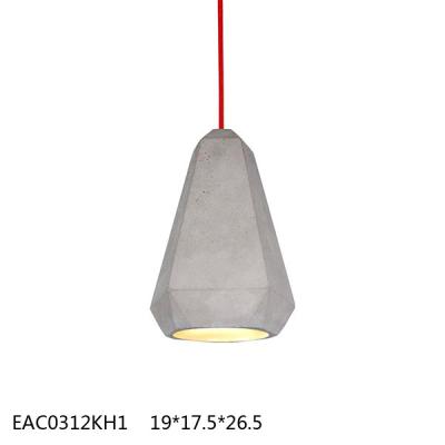 China Pendant ceiling Concrete Lamp Shade light grey Marble effect OEM / ODM for sale