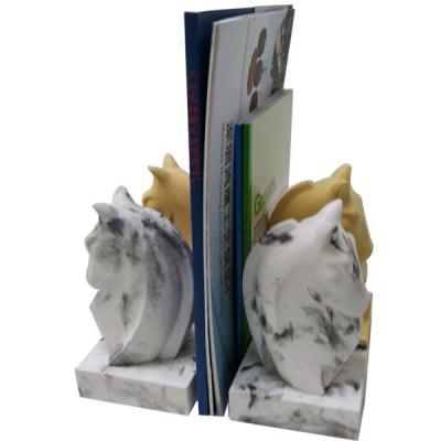 China Durable Antique Concrete Horse Bookends / Hotel Ware Homemade Bookends for sale