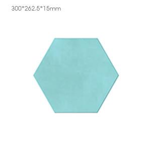 China Hexagon Green Brick Wall Panel / Waterproof Decorative Concrete Blocks for sale