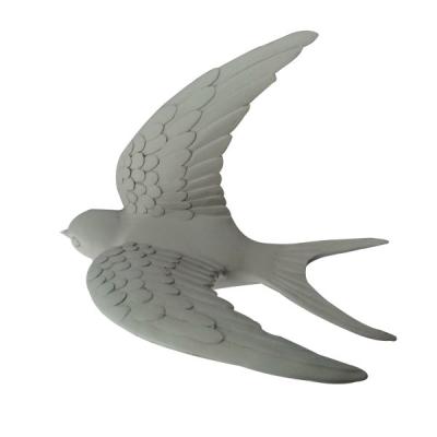 China Swallow Shape Handmade Concrete Bird Wall Ornaments Decoration For Gift for sale