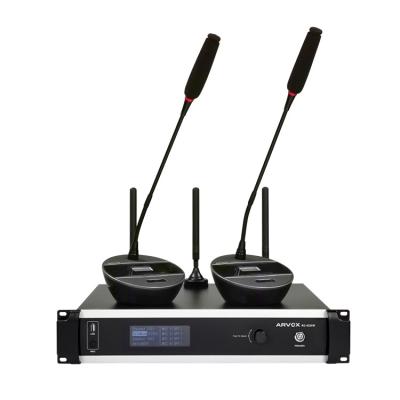 China Optional Automatic Tracking Digital Discussion UHF Tabletop Conference Microphone Radio for sale