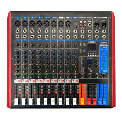 China Professional Live Used Noise 8/12/16 Channel Professional Mixer Audio Equipment Karaoke Equalizer Audio for sale