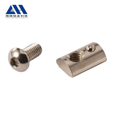 China Wholesale Types Heavy Industry Different Aluminum Profile Connecting Elastic Nuts For Sale for sale