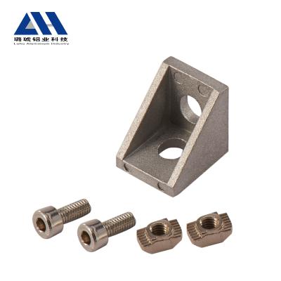 China Life Factory Hot Sales Galvanized Silver Carbon Steel Right Angle Bracket Connector From China for sale