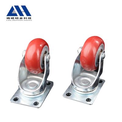 China Flat Free Wholesale Heavy Duty Industrial Polyurethane Caster Wheel Swivel for sale