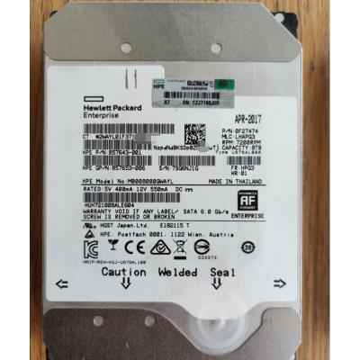 China Hdd H.P.E 857643-001-LP 8TB 7200RPM 3.5in DS SATA-6G Midline G9 G10 HDD for sale