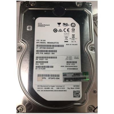 China Hdd H.P.E 846523-004 4TB 7200RPM 3.5in SAS-12G Midline G4-G7 HDD for sale