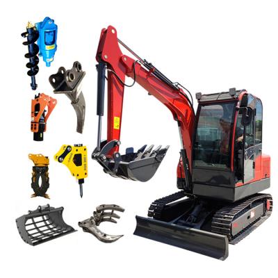 China 3.5 Ton Mini Crawler Hydraulic Excavator Multi Function Construction Material Bagger Digger Excavadora Shovel For Sale EPA Engine for sale