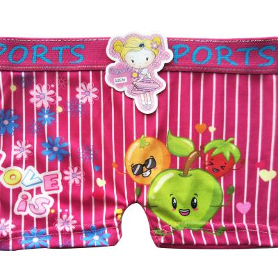 China Breathable 12 pairs of green apple milk silk underpants girl student girl waist cute sweet boxer shorts head for sale