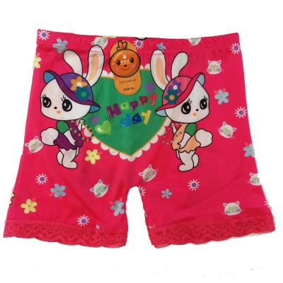 China Breathable Children's underwear girls milk silk flat angle cute student boxers comfortable breathable fart for sale