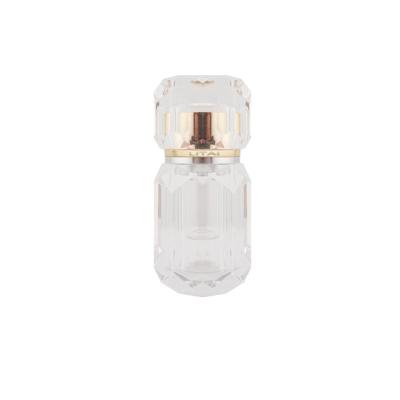 China Cosmetic Crystal Clean Portable Oil Dropper Bottle Glass Essential Oil Perfume Bottle 10ml for sale