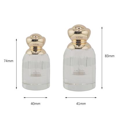 China 12ml Perfume Oil Perfume Bottle Luxury Custom Round Square Round Oil Sprayer Empty Crystal Oil Packaging for sale