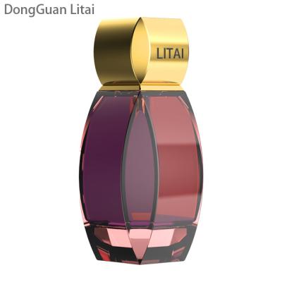 China Luxury Design Cosmetic Empty Polished And Engrave Glass Perfume Bottle for sale