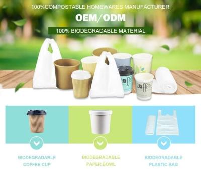 China Hecho de las plantas modificó el bolso abonable biodegradable al por mayor de la farmacia para requisitos particulares con la manija de la camiseta en venta