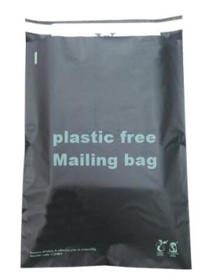 China Mensajero biodegradable durable impermeable respetuoso del medio ambiente Bags del gris/blanco del PLA, mensajero abonable y biodegradable Env del 100% en venta