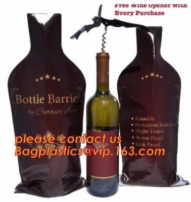 China El expedidor seguro reutilizable del vino del almacenamiento del viaje de la prueba del escape empaqueta el protector plástico disponible de la burbuja de la botella de vino que el viaje empaqueta el Po en venta