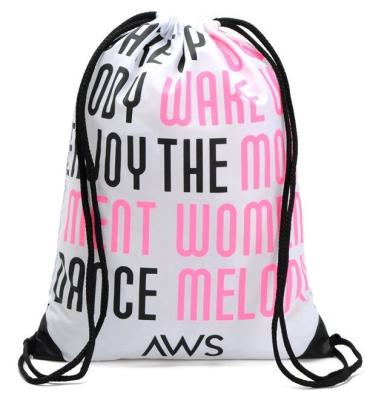 China Multicolor Drawstring Backpack Bags Sports Cinch Sack String Backpack Storage Bags For Gym Traveling Backpack Drawstring for sale