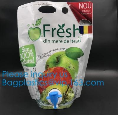 China Bolso en los bolsos asépticos de la caja 5l para el zumo de fruta, bolso aséptico del papel de aluminio del vino en el líquido de la caja que empaqueta la leche aséptica Juic del jabón en venta