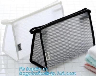 China Travel Accessories Makeup Organizer Mesh Cosmetic Bag Makeup Pouch, Purse Size Cosmetic Bag, Pocket Daily Net Fabric Mak for sale