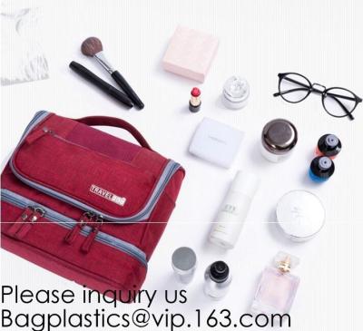 China Bolso cosmético multifuncional, bolsa portátil del maquillaje de la prenda impermeable del viaje, Mesh Material Cosmetic Bags Waterproof respetuoso del medio ambiente en venta