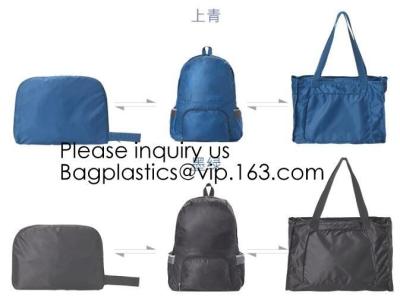 China Mochila de nylon de la promoción del nuevo del diseño del viaje del bolso poliéster plegable de encargo de la prenda impermeable, backpa de la escuela del ocio del poliéster 420D en venta