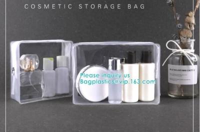 China los bolsos promocionales del bolso del sistema del maquillaje del PVC del viaje, cosméticos encajonan maquillaje llano del viaje empaquetan el bolso de Bag Pink Toiletry del organizador con en venta