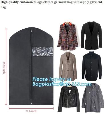 China Cubierta con el bolsillo de la camisa, cubierta del traje, guardapolvo impermeable, bolso plegable del traje de la ropa de PEVA de la cubierta del traje del cuero de la ropa en venta