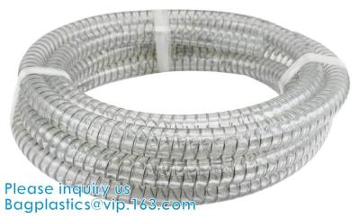 China PVC Steel Wire Spiral Reinforced Water Hose, Coveying Water, Oil, Powder, PVC Flexible Tubing, PVC Flexible Tubing for sale