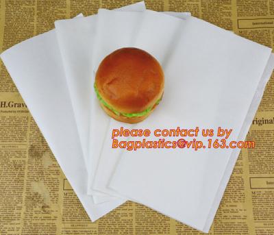 China Papel impermeable a la grasa blanco, papel impermeable a la grasa 28GSM para el embalaje de la hamburguesa, deformación y 400 x 660 milímetros documentos impermeables a la grasa/400 del almuerzo en venta