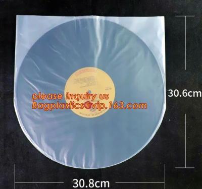 China Los bolsos de empaquetado del plástico transparente del Cd del álbum que se puede volver a sellar de las fundas, bolso PP del CD empaquetan la película protectora del CD para el bolso Pac del disco en venta