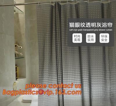 China Nueva cortina de ducha impresa transparente popular del peva, tela de la cortina de ducha del poliéster para la cortina del baño, baño impermeable w en venta