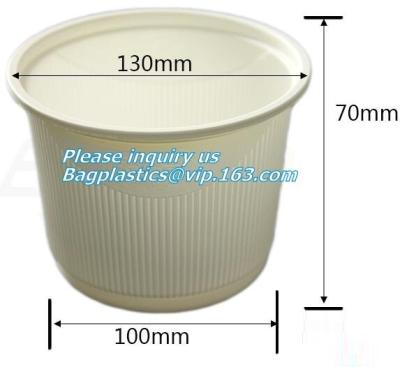 China Taza biodegradable de papel de la taza del bagazo de la taza de la caña de azúcar del 100%, almidón de maíz disponible abonable de las tazas 8oz del bagazo de la caña de azúcar pac en venta