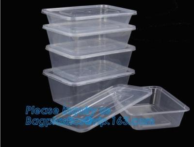 China Al por mayor compartimiento 3 llevarse la caja disponible del bento de comida de los PP de la microonda del envase de la comida plástica de alta calidad de la preparación con l en venta