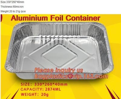 China Bien venta del envase de aluminio de abastecimiento del envase del papel de aluminio del envase de Tray Fast Food Disposable Foil BAGEASE PACKAG en venta