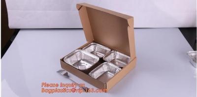 China Rectangular Aluminium Foil Food Container, Airlines Fast Food Delivery, Reheating, Baking, Roasting, Meal Prep, to-Go for sale