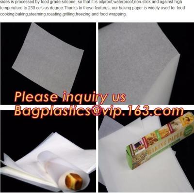 China Wood Pulp Unbleached Biodegradable Food Wrapping Paper Silicone Coated Parchment Vellum Paper For Foil Tape Fac for sale