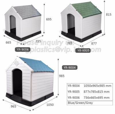 China casa de perro plástica aislada grande de la casa impermeable del animal doméstico, perrera plástica del perro, casa de perro casero durable plástica del producto del perro en venta