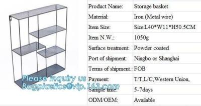 China Cestas montadas en la pared del estante del compartimiento de la producción de la fruta de la cocina de la grada del alambre de metal 3/de la toalla del cuarto de baño/organizador Rack, functio del fichero del alambre en venta