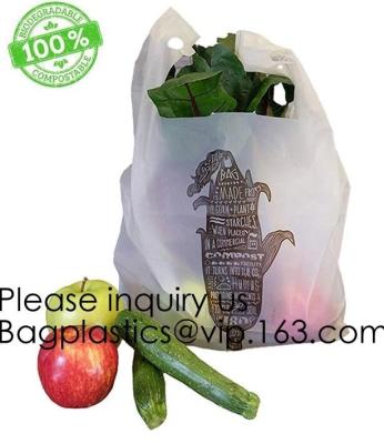 China Tall Kitchen Bags With Handles, Reusable And Disposable Grocery Bags Biodegradable, BPA-Free Plastic Grocery Bags for sale