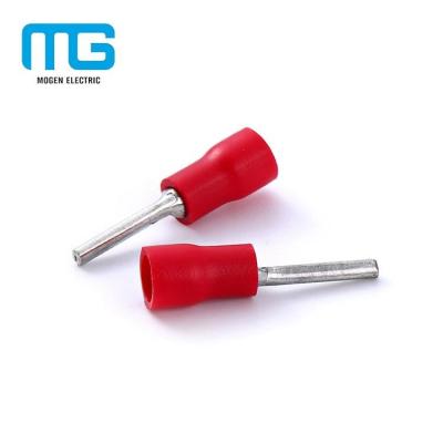 China Wire Connecting MG Pin Yellow Blue Red Insulated Copper Terminals PTV2-10 For Quick Crimp Terminal Electrical Connectors for sale