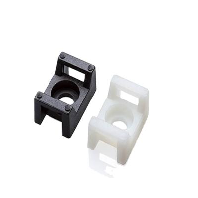 China 66 NYLON or PE Saddle Shaped Nylon Cable Tie Mounts , Plug for Cable Ties with UL94V-2 for sale