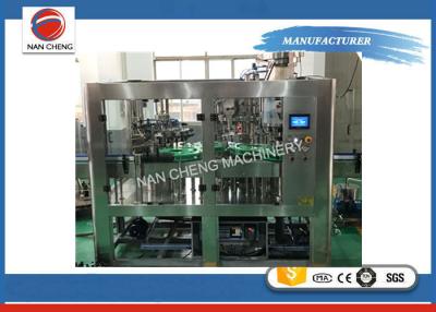 China Automatic Liquid Carbonated Water Glass Bottle Beer Washer Capping Filling Machine for sale