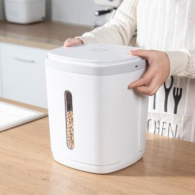 China Japanese Style Graduated Plastic Sealed Moisture Proof Container Dry Kitchen Car Rice Bucket Grain Dispenser Storage Box Food Barrel for sale