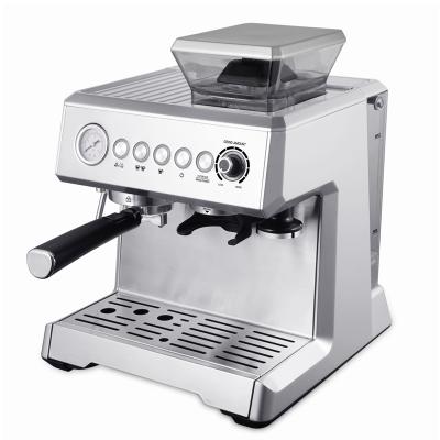 China Semi automatic hotel espresso machine with grinder for sale